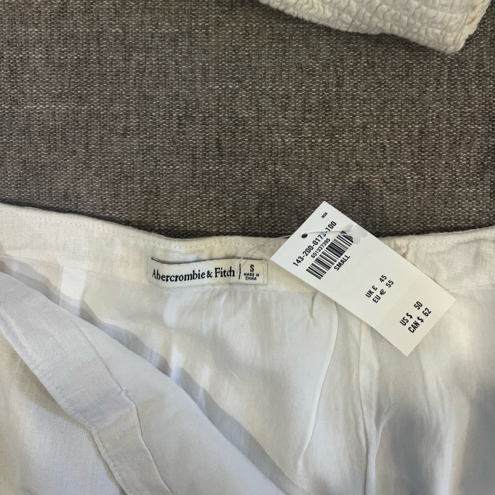 Abercrombie & Fitch White Linen Skirt Set - Picture 5 of 6